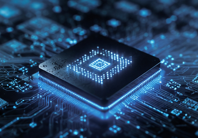 AI processor on a circuit board