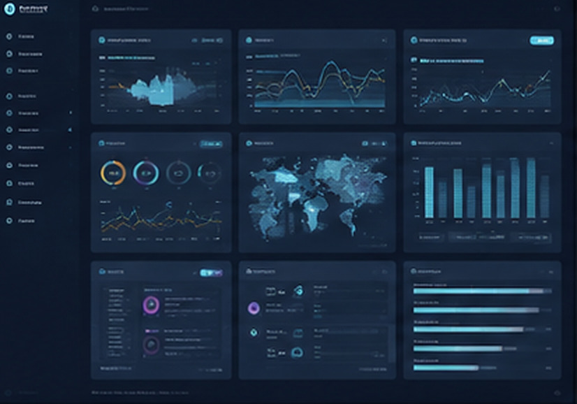 Industrial analytics interface showing production indicators